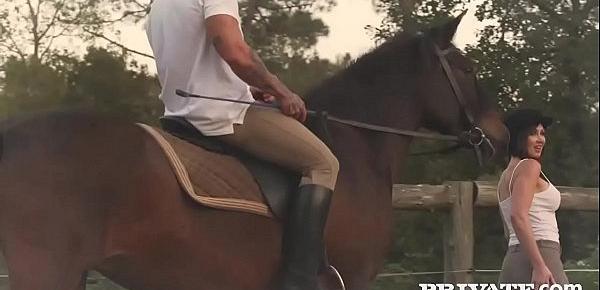  Private.com - Horse Rider Yasmin Scott Rides a Hung Stallion